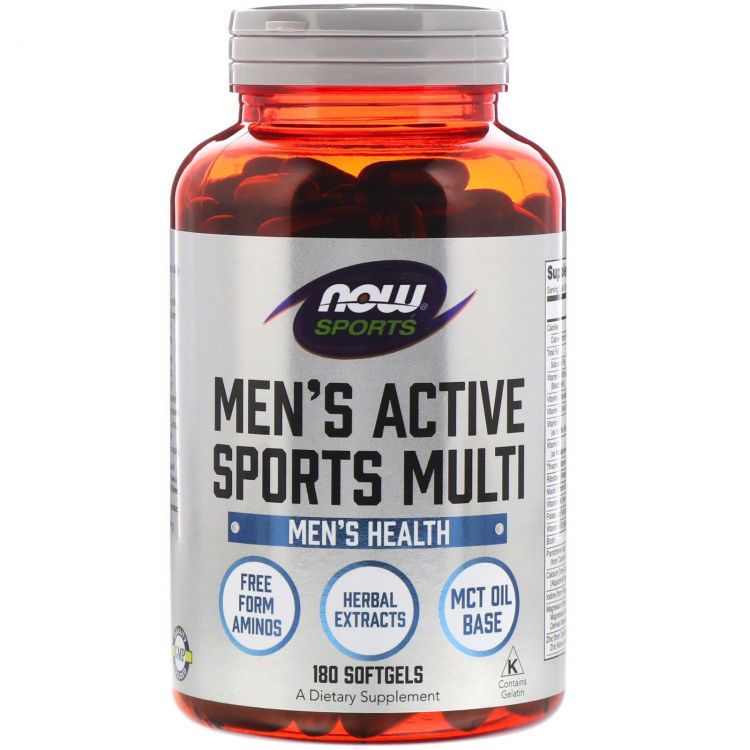 NOW Men's Active Sports Multi 180 капсул