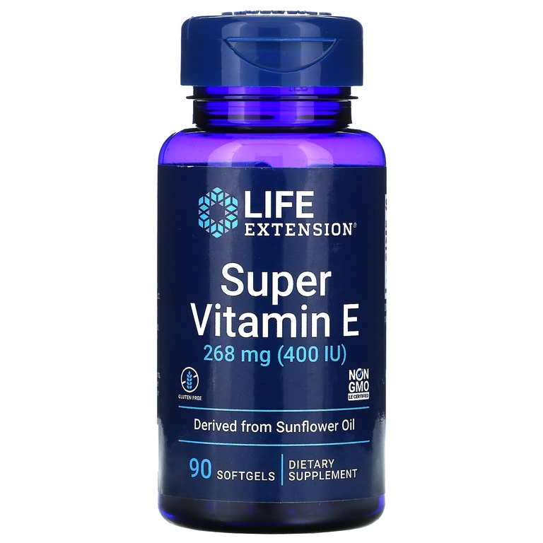 Life Extension Super Vitamin E 268 mg (400IU) 90 капсул