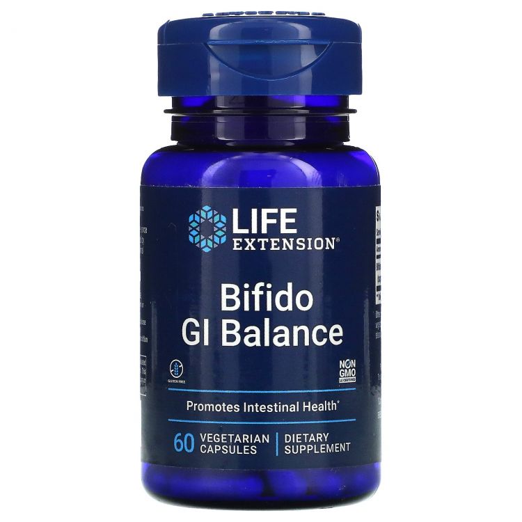 Life Extension, Bifido GI Balance, 60 растительных капсул