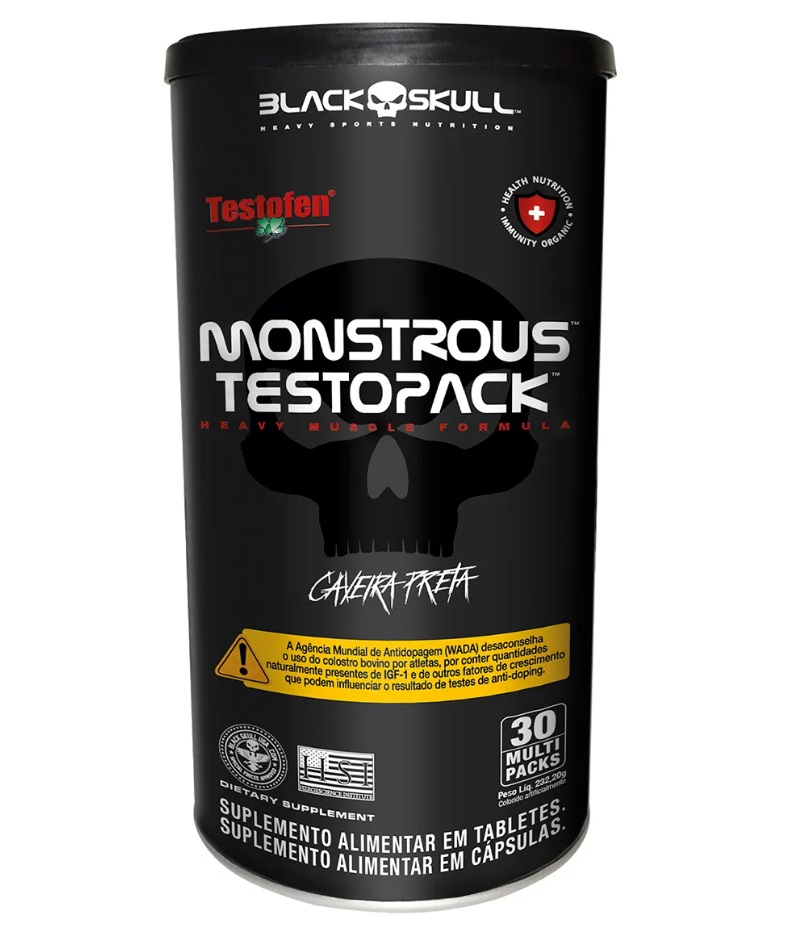 Black Skull Monstrous Testo Pack 30 пакетиков