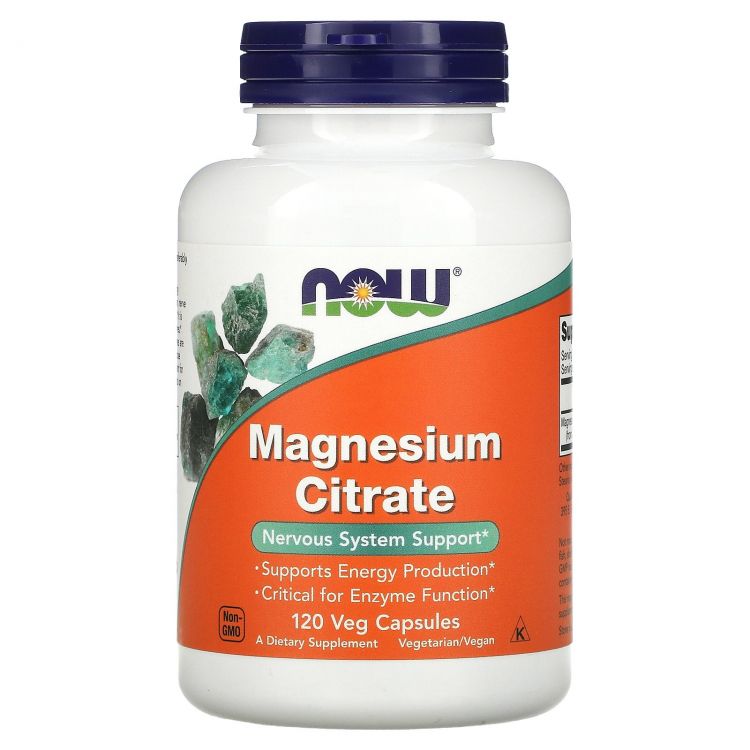 NOW Magnesium Citrate 120 капсул