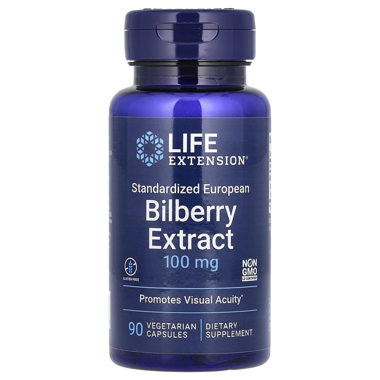 Life Extension Std European Bilberry Extract 100 мг 90 капсул