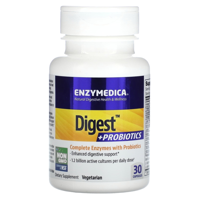 Enzymedica Digest + Probiotics 30 капсул