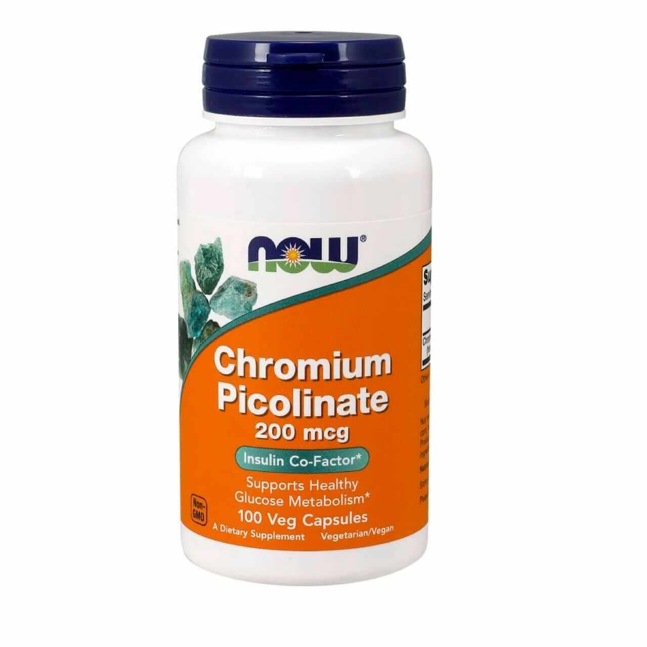 NOW Chromium Picolinate 200 мкг 100 капсул