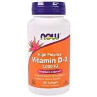 NOW Vitamin D-3 1000 IU 180 капсул