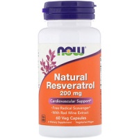 NOW Natural Resveratrol 200 мг 60 капсул