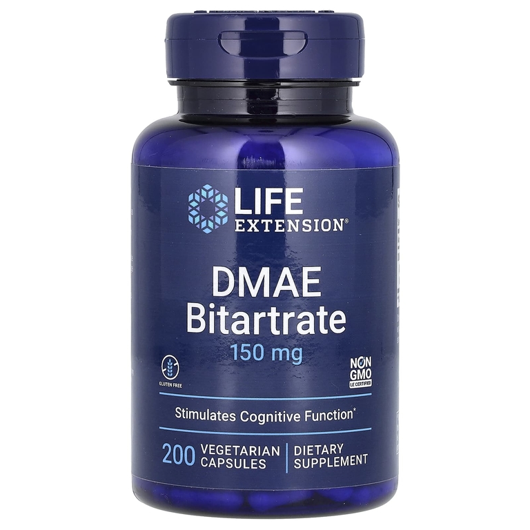 Life Extension DMAE Bitartrate 150 мг 200 капсул