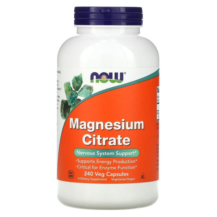 NOW Magnesium Citrate 240 капсул