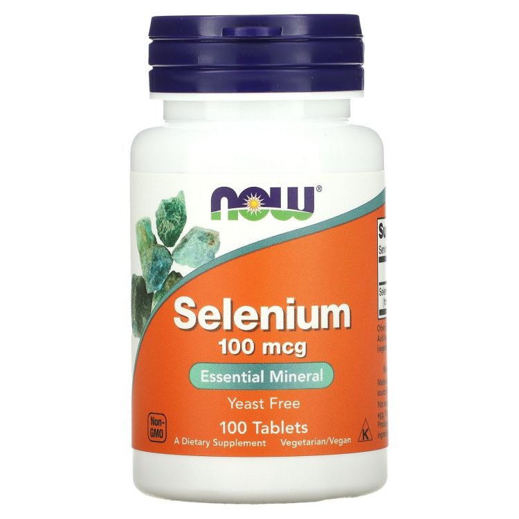 NOW Selenium 100 мкг 100 таблеток