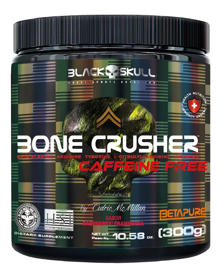 Black Skull Bone Crusher Caffein Free 300 г (Raspberry)