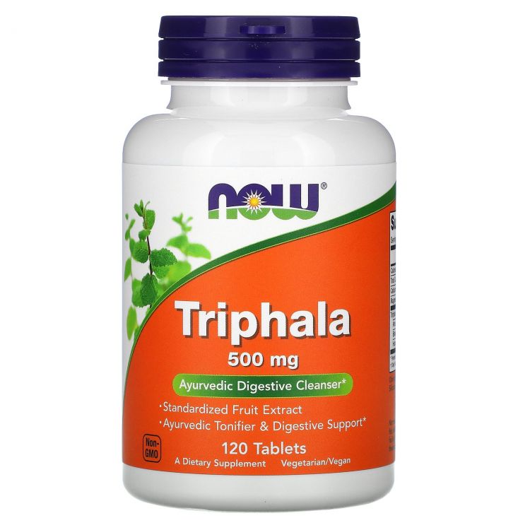 NOW Triphala 500 мг 120 таблеток