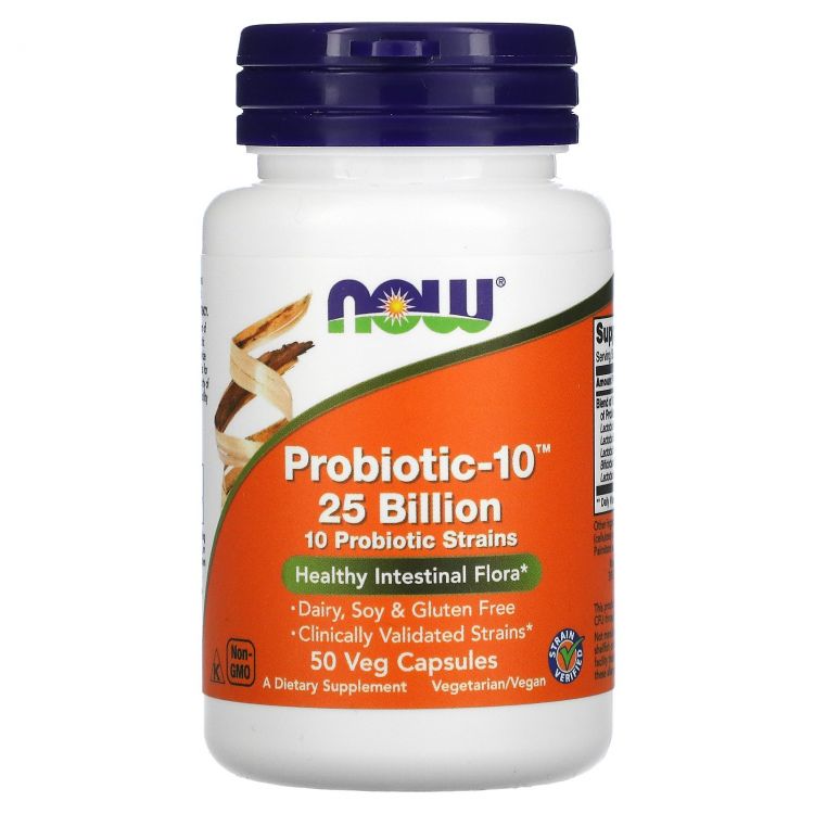 NOW Probiotic-10 25 Billion 50 капсул