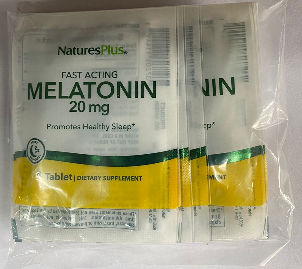 Natures Plus Melatonin 20 мг 12 таб (пробник)