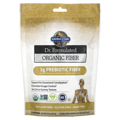 Garden of Life Organic Fiber 5g Prebiotic Fiber (32 порции) 192 г