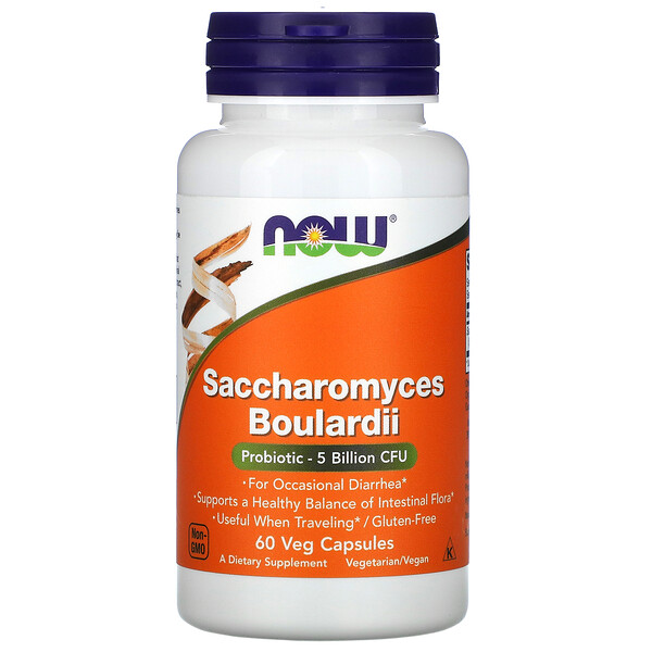 NOW Saccharomyces Boulardii 60 капсул