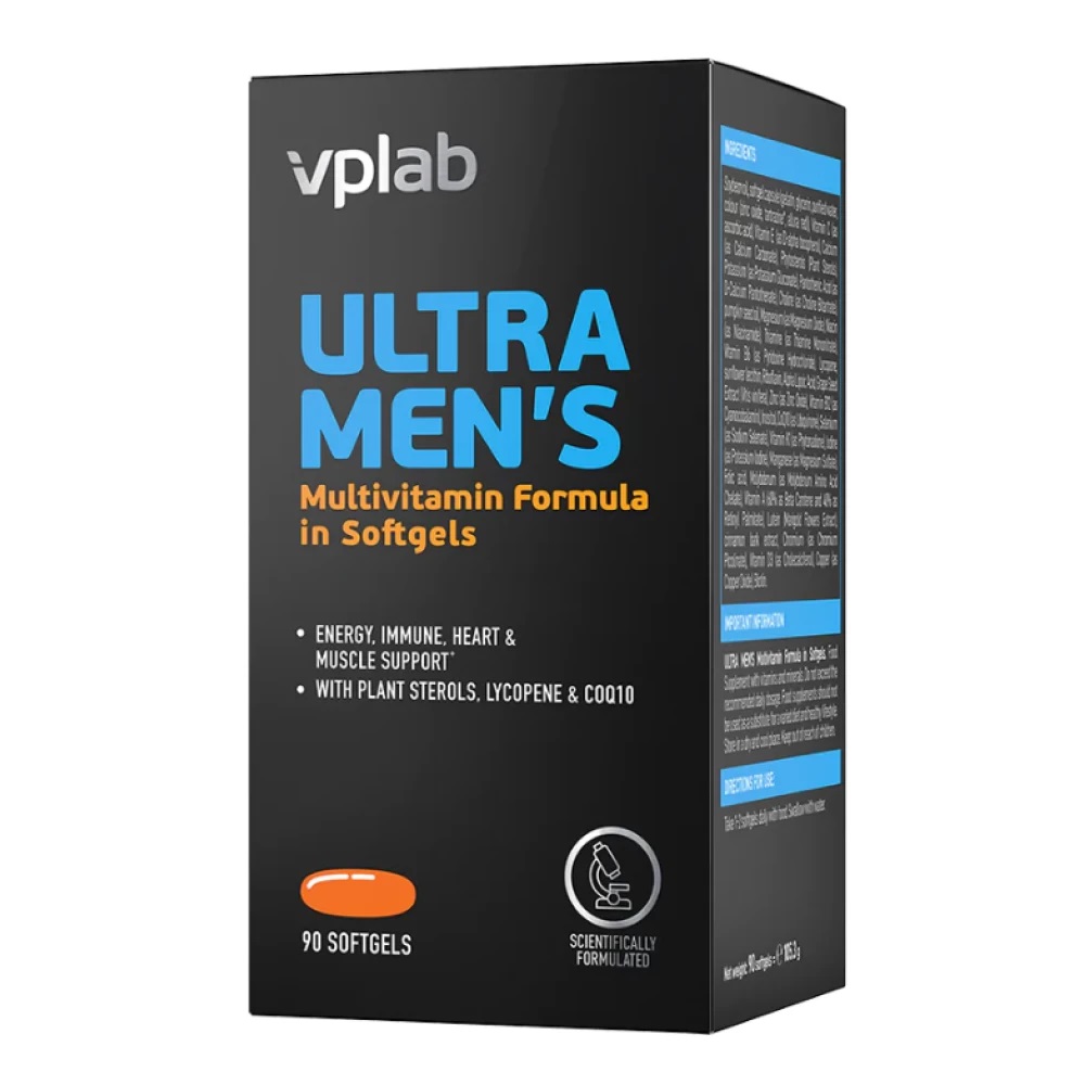 VPlab Ultra Men's Multivitamin Formula in Softgels 90 капс