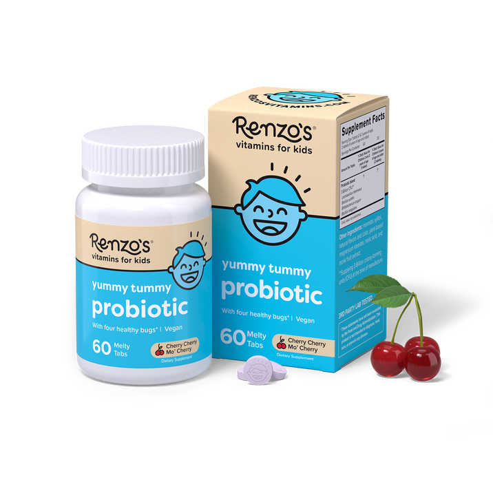 Renzo's для малышей Probiotic Yummy Tummy 60 melty tabs