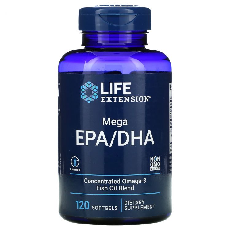 Life Extension, Omega Foundations, Mega EPA/DHA, 120 Softgels