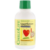 ChildLife Liquid Calcium with Magnesium Жидкий кальций с магнием, апельсин, 474 мл