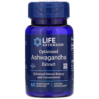 LIFE Extension Optimized Ashwagandha 60 veg caps