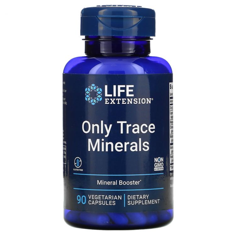 Life Extension Only Trace Minerals только микроэлементы, 90 капсул на растительной основе