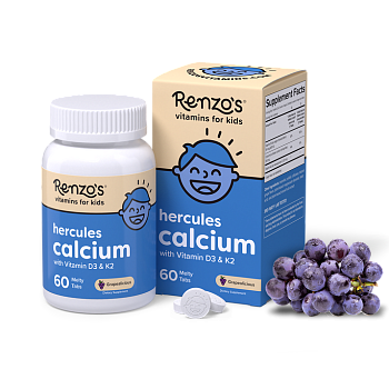 Renzo's для малышей Hercules Calcium 60 melty tabs