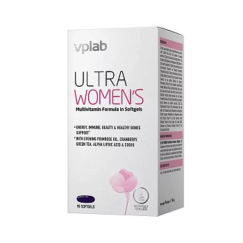 VPlab Ultra Women's Multivitamin Formula in Softgels 90 капс